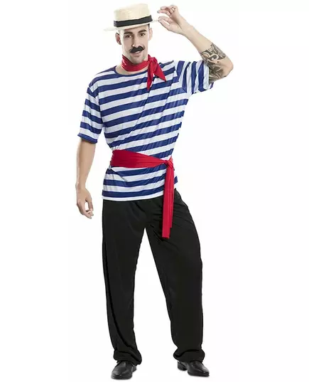 Gondoljärmaskeraddräkt vuxen, Storlek: Medium/Large (52)