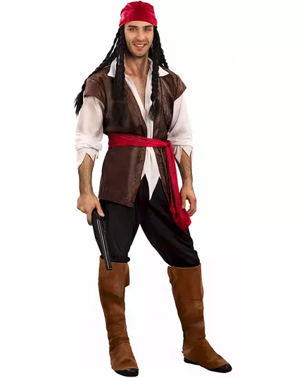 Piratmaskeraddräkt i stora storlekar herr