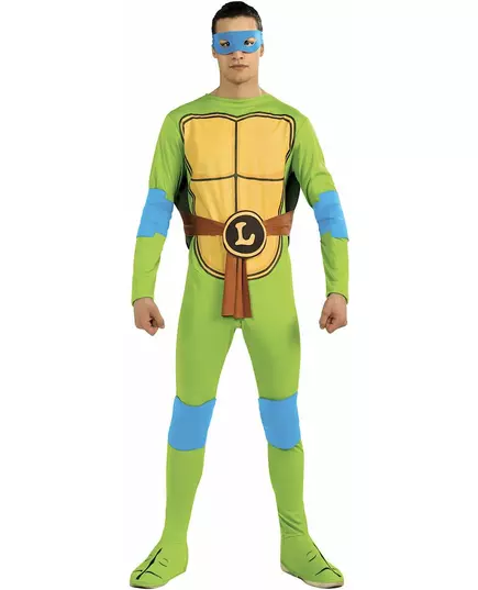 Klassisk Leonardo Tortues Ninja™-maskeraddräkt vuxen, Storlek: Medium/Large