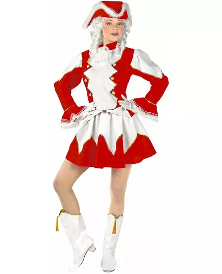 Maskeraddräkt majorette röd dam