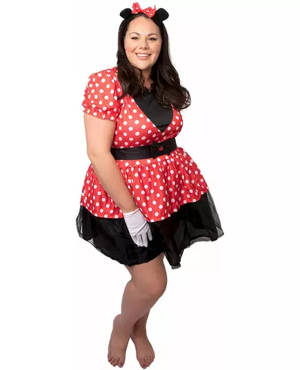 Miss Mouse-maskeraddräkt plus size dam