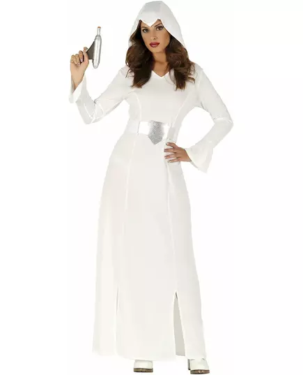 Rymdprinsessans maskeraddräkt dam, Storlek: Medium (38-40)