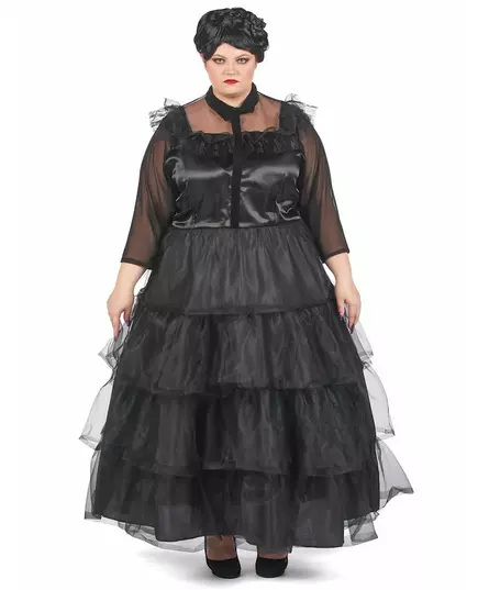 Gotisk balklänningsmaskeraddräkt dam plus size, Storlek: X-Large