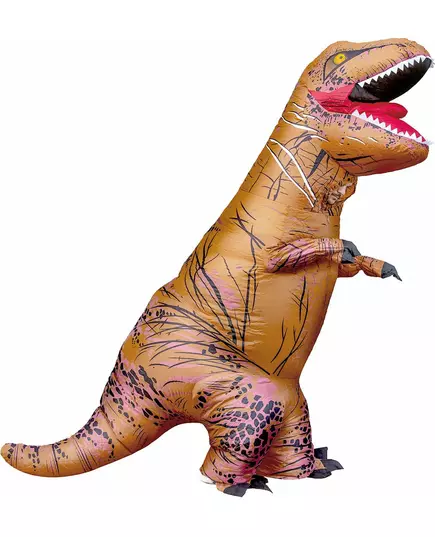 Uppblåsbar T-rex-maskeraddräkt vuxen