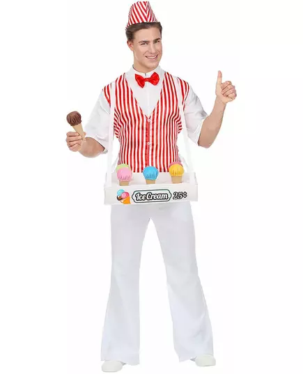Glassförsäljare-maskeraddräkt herr, Storlek: Medium/Large