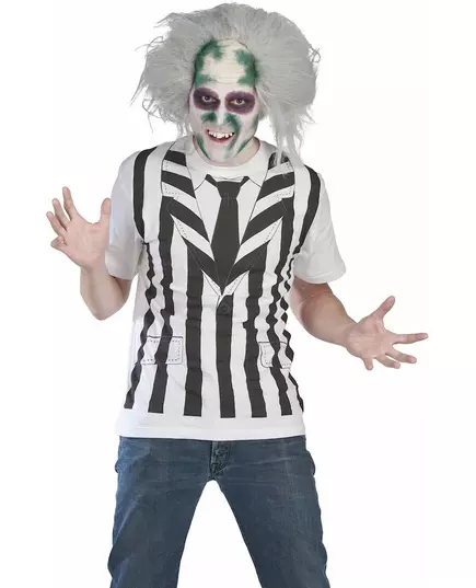 Beetlejuice™ maskeraddräkts- och perukset vuxen