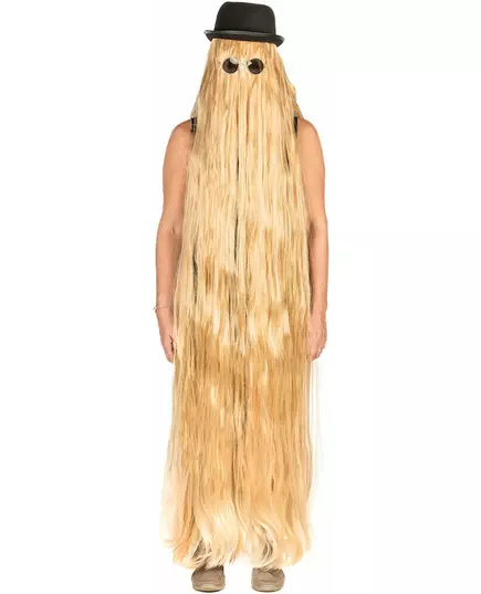 Extra lång blond peruk vuxen