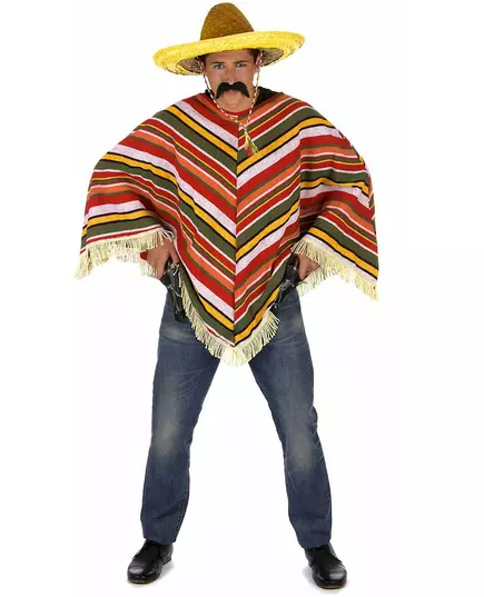 Mexikansk poncho vuxen