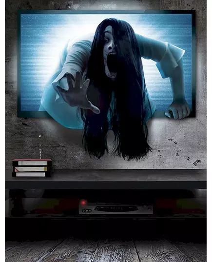 Väggklistermärke besatt TV 70 x 80 cm
