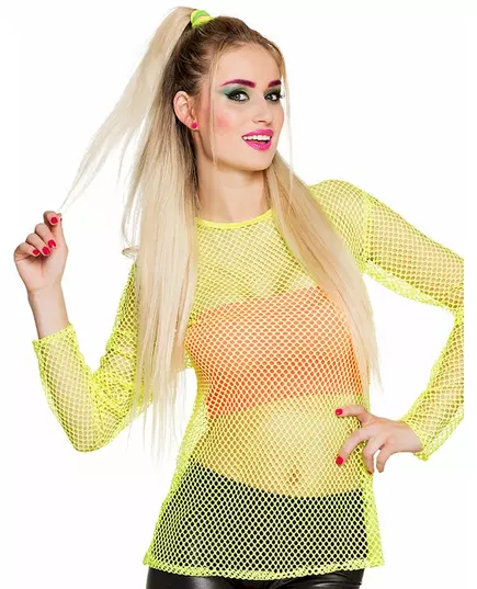 Neongul T-shirt 80-tal dam