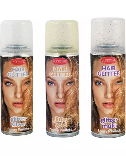 Hårspray med glitter 125 ml, Färg: Silver