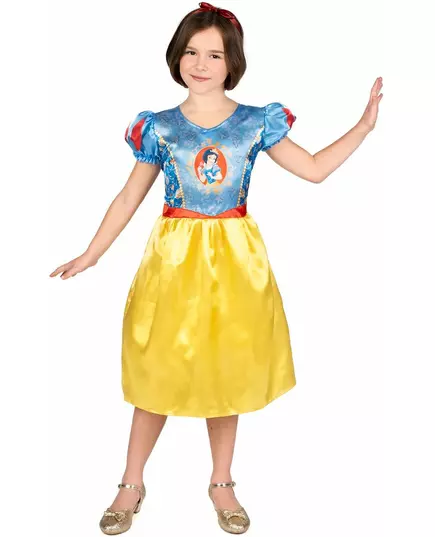 Grundläggande Blanche Neige™-maskeraddräkt barn, Storlek: 7-8 år (124 - 136 cm)
