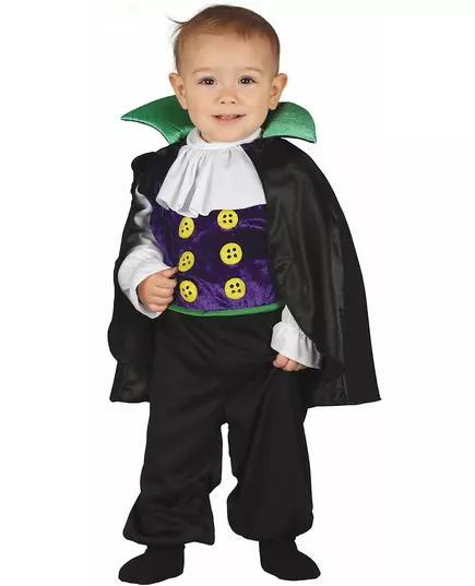 Maskeraddräkt med jumpsuit för liten vampyrgreve, baby