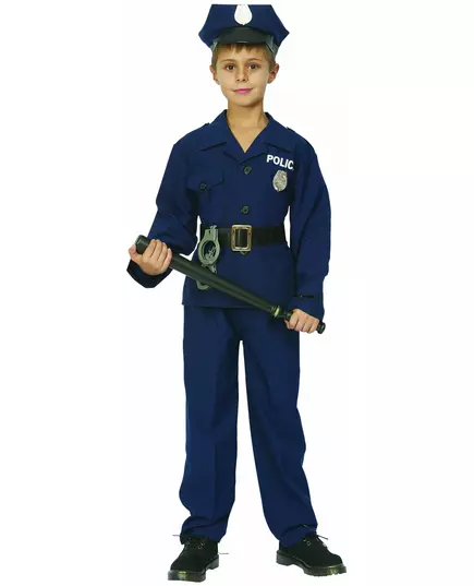 Lyxig polismaskeraddräkt pojke, Storlek: 4-6 år (110-120 cm)