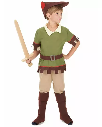Skogsmänniskomaskeraddräkt pojke, Storlek: 4-6 år (110-120 cm)