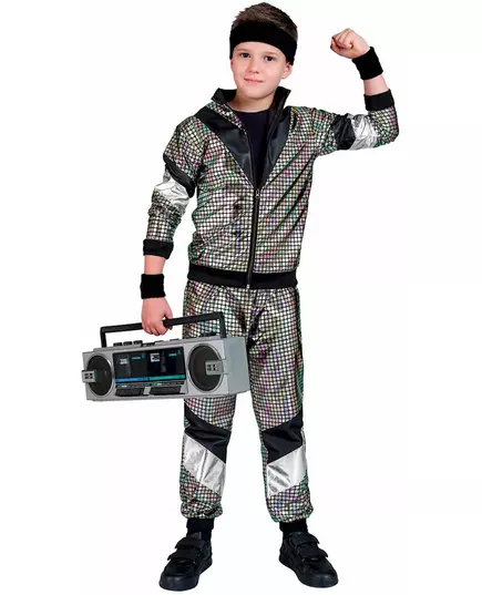 Discojoggingmaskeraddräkt från 80-talet barn