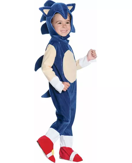 Lyxig maskeraddräkt Sonic™ barn, Storlek: 2-3 år (83 till 97 cm)