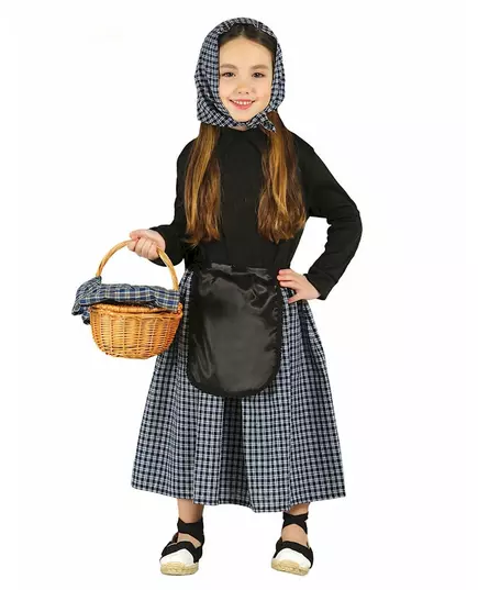 Maskeraddräkt kastanjeförsäljare flicka, Storlek: 3-4 år (95-105 cm)