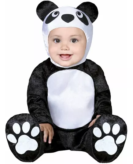 Liten pandabebismaskeraddräkt, Storlek: 12-18 månader (82 - 88 cm)