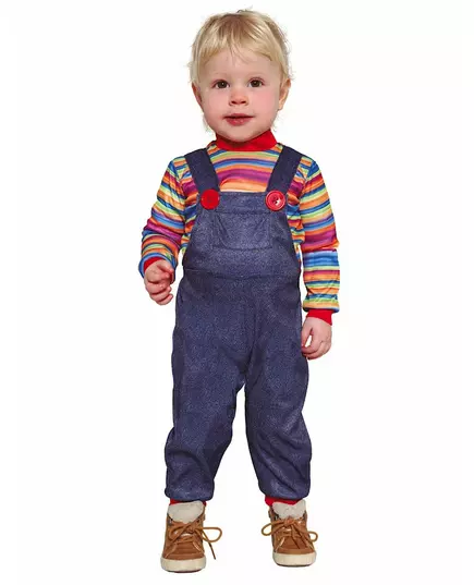 Djävulsk dockmaskeraddräkt baby, Storlek: 12-18 månader (82 - 88 cm)