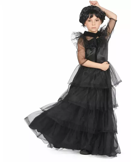 Maskeraddräkt gotisk balklänning flicka, Storlek: 10-12 år (130-140 cm)