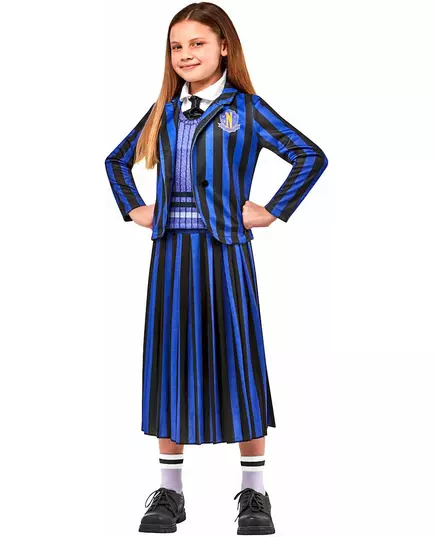 Enid™ - Wednesday skoluniformsmaskeraddräkt barn, Storlek: 11-13 år (142-164 cm)