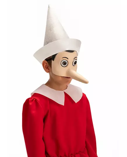 Halvmask i latex Pinocchio™ vuxen