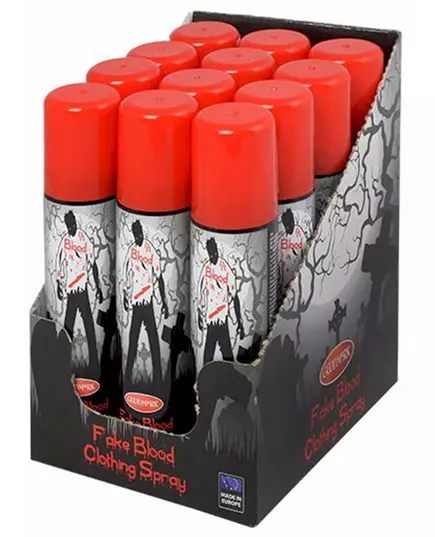 Falskt blod i spray för textil 75 ml