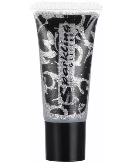 Silverfärgat glittergelé