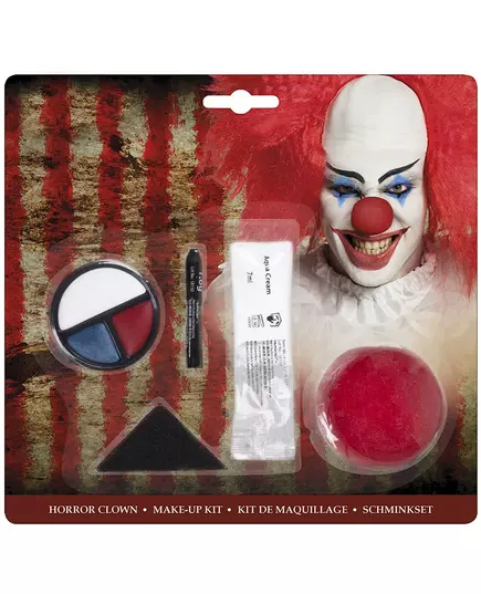 Sminkset läskig clown