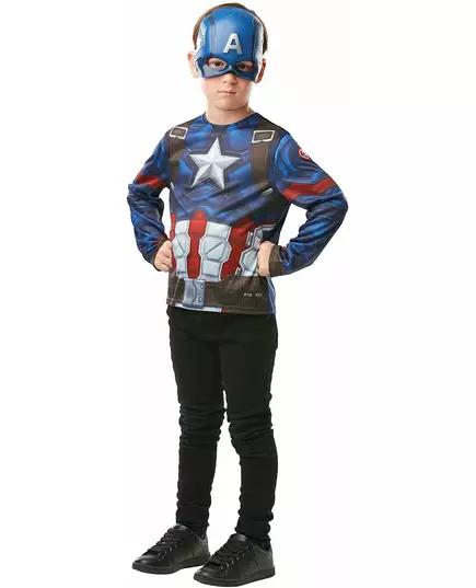 Kit med topp och mask Captain America™ barn