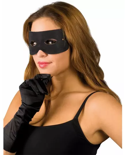 Svart banditmask vuxen
