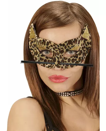 Leopardmask med öron dam
