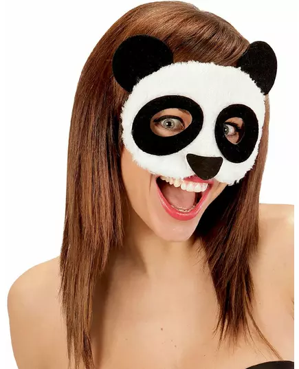 Plyschmask varg panda vuxen