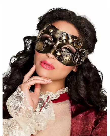 Steampunkmask med kugghjul vuxen