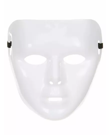 Glänsande vit mask vuxen