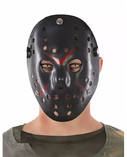 Svart hockeymask vuxen