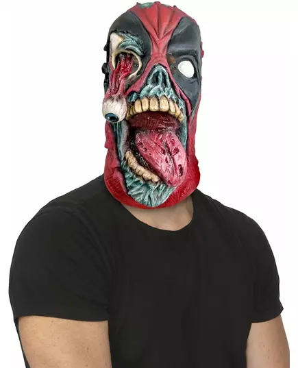 Heltäckande Deadpool™ zombiemask vuxen
