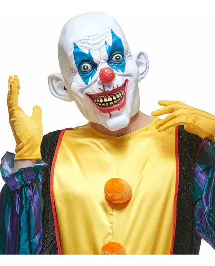 Diabolisk clownmask i latex vuxen