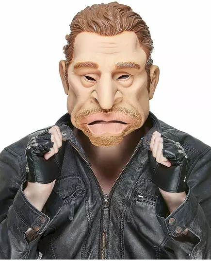 Humoristisk latexmask Johnny vuxen