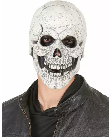 Latexmask hånleende skelett vuxen