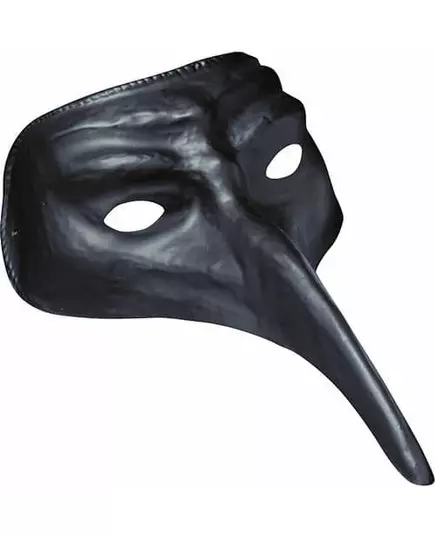 Mask med lång näsa svart vuxen