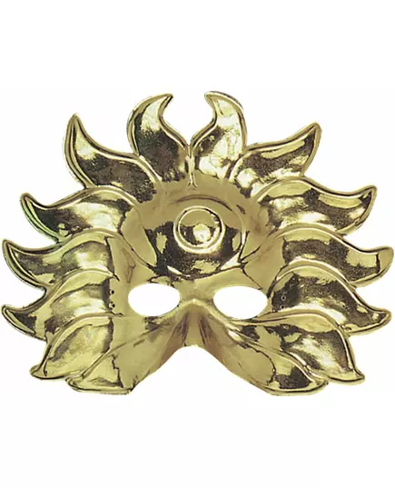 Solmask guld i plast vuxen