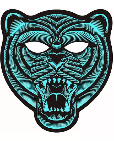Tiger LED-mask med reaktiva ljus vuxen