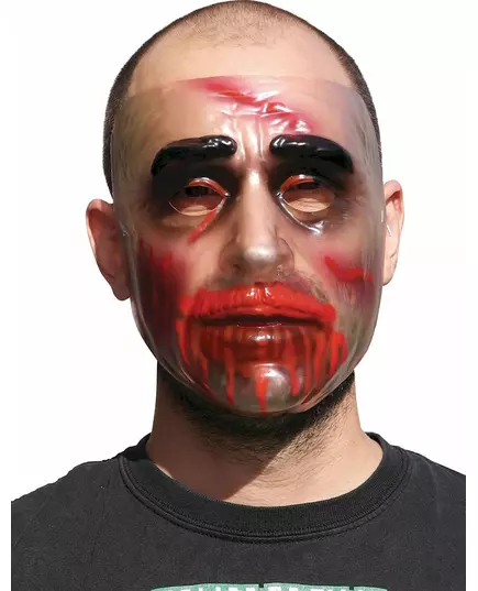 Genomskinlig mask Halloween herr