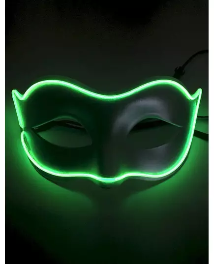 Venetiansk neon-LED-mask vuxen