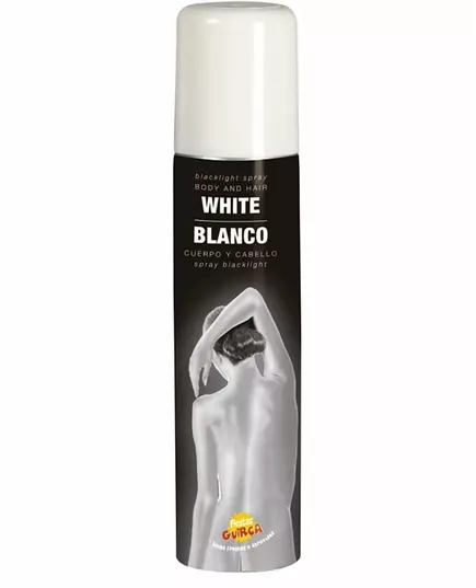 Glitterspray för kroppen vit 75 ml
