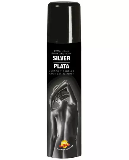 Svart glitterkroppsspray 75 ml