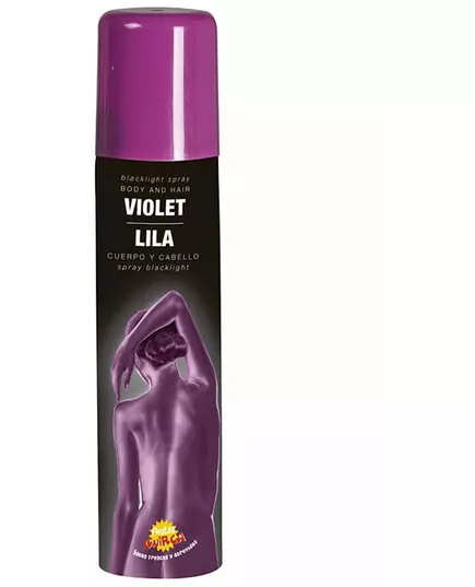 Lila glittersprej för kroppen 75 ml