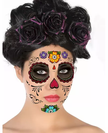 Ansiktstatuering dia de los muertos
